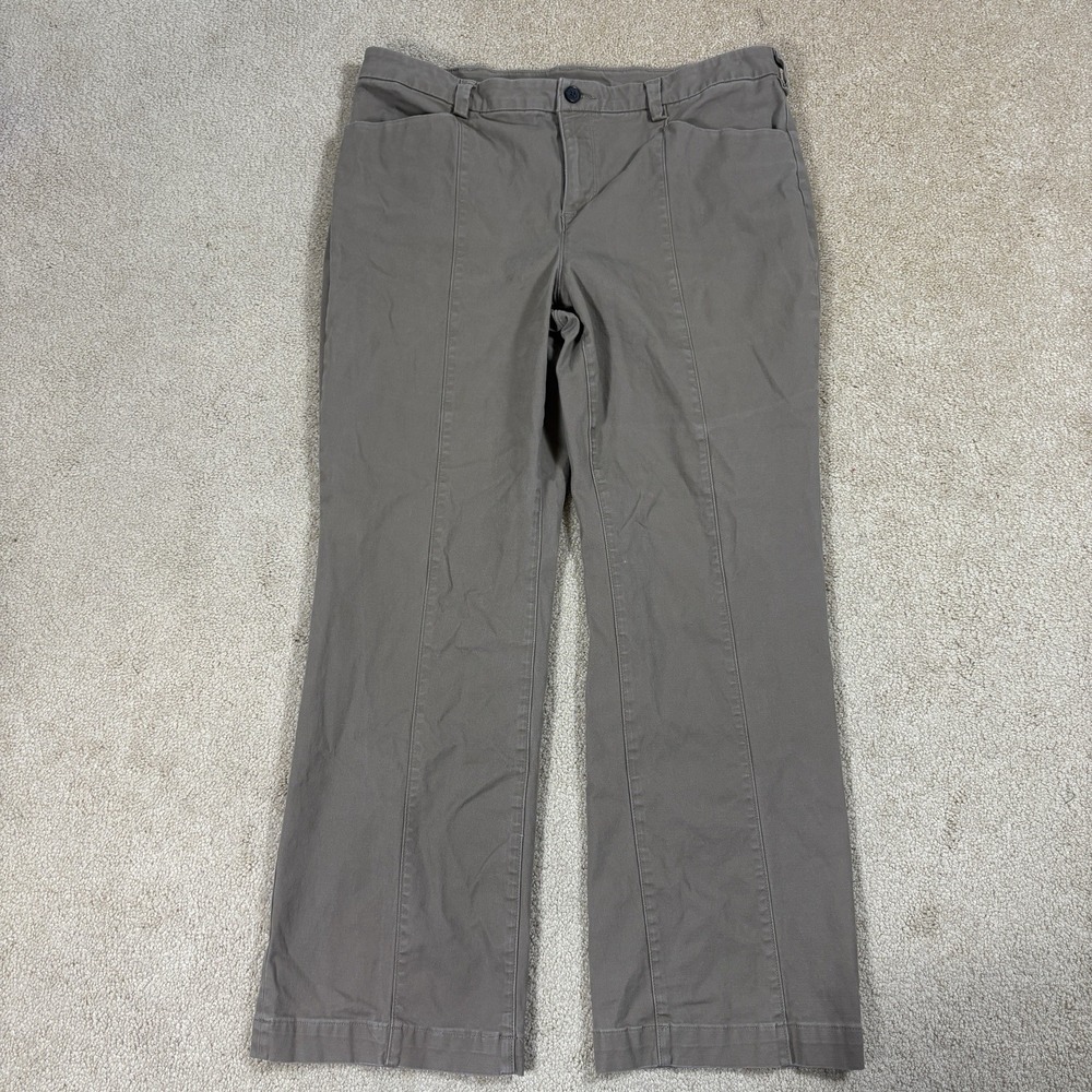 Duluth Trading Women’s 16x31 Khaki Pants Straight Leg Stretch Casual